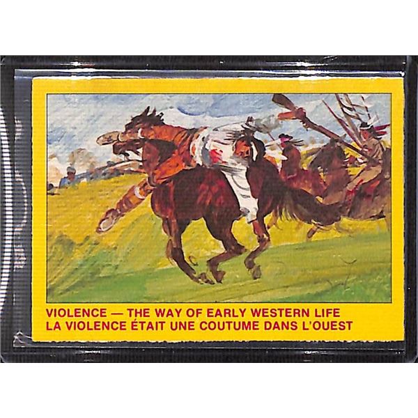 1973 O-Pee-Chee Royal Canadian Mounted Police Violence The Way of Early Western Life #17