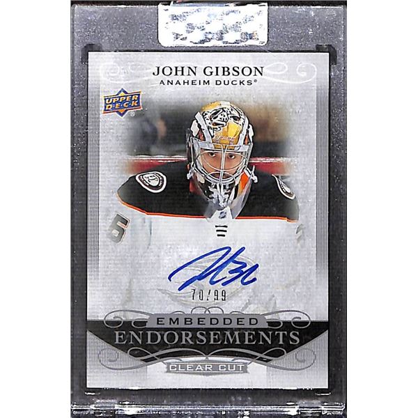 2019-20 Upper Deck UD JOHN GIBSON Embedded Endorsements Auto #EE-JG (70/99) BV $35
