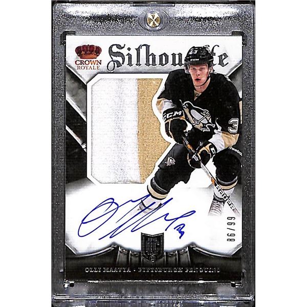 2013-14 Panini Crown Royale Silhouette Olli Maatta Rookie Auto 86/99 BV $70