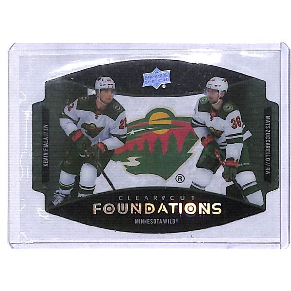 2020-21 Upper Deck Clear Cut Foundations Duos Kevin Fiala Mats Zuccarello