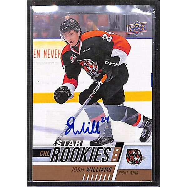 2017-18 Upper Deck CHL Star Rookies Auto Josh Williams #325