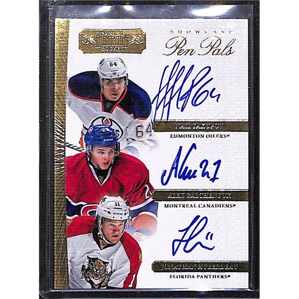 2013-14 Dominion Alex Galchenyuk Jonathan Huberdeau Nail Yakupov 28/50 Auto BV $60