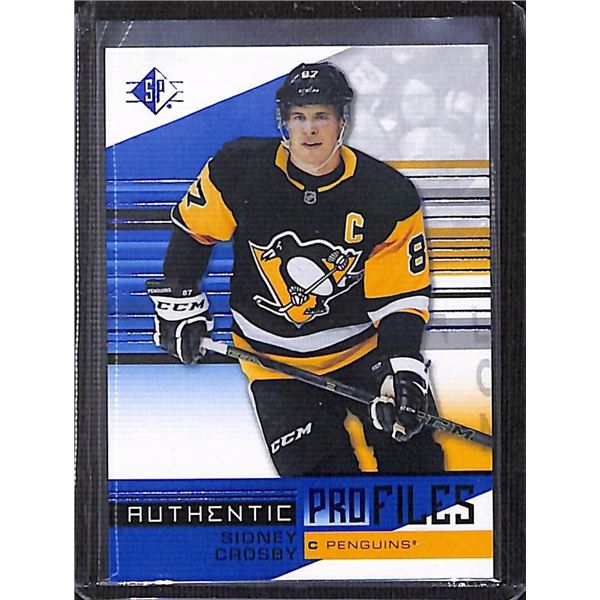2019-20 SP Authentic Profiles Blue Sidney Crosby #AP-SC
