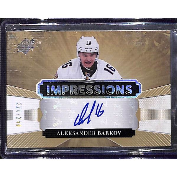 2017-18 UD SPx Impressions Auto 224/249 Aleksander Barkov #IA-AB Auto BV $80