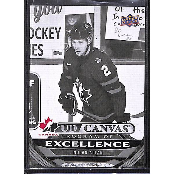 2024-25 Upper Deck Series Canvas Black & White Nolan Allan Rookie RC