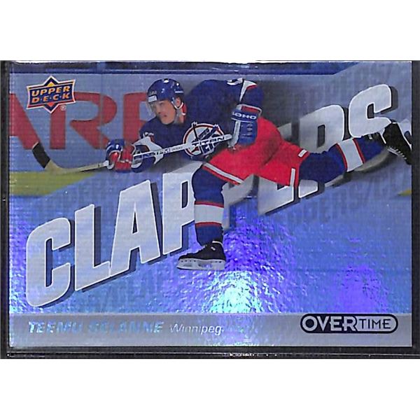 2019-20 Upper Deck Overtime Clappers Teemu Selanne #C-8
