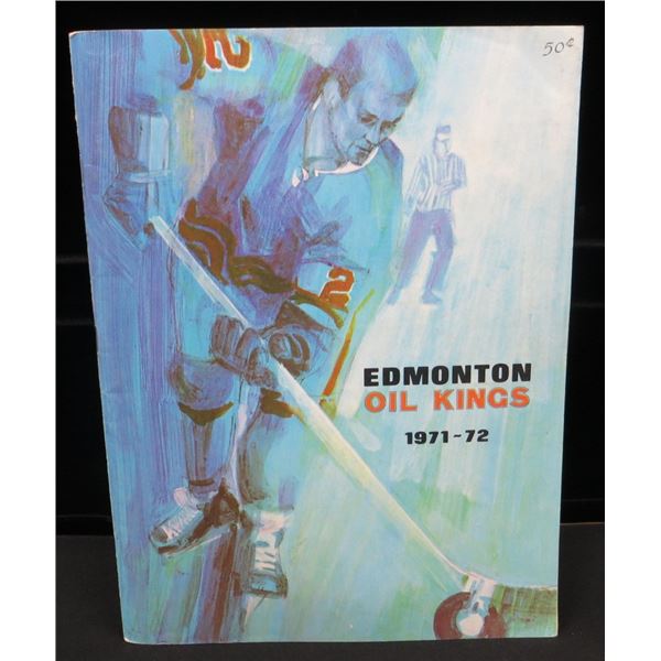 1971-72 Edmonton Oil Kings Program Magazine