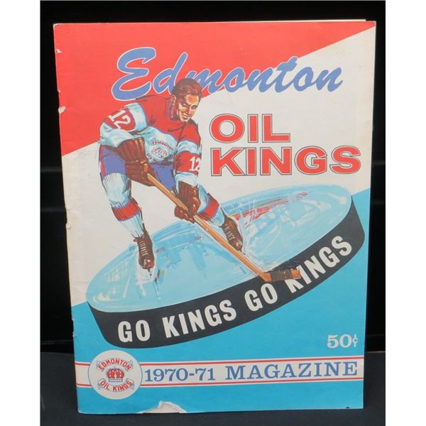 1970-71 Edmonton Oil Kings Program Magazine