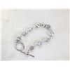 Image 1 : SP TOGGLE BRACELET W CLEAR RHINESTONES