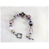 Image 1 : HANDMADE LAMPWORK BLOWN GLASS TOGGLE BRACELET