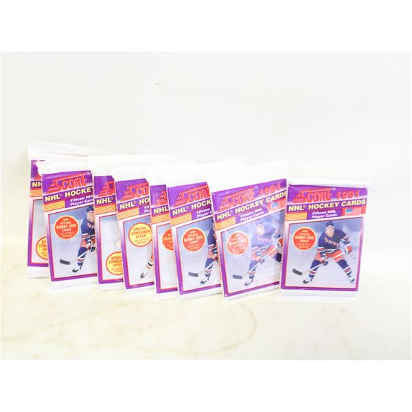 LOT OF ASSORTED SEALED HOCKEY CARDS