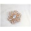 Image 1 : VINTAGE STYLE GP SUNBURST CRYSTAL RHINESTONE BR.