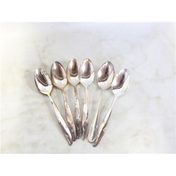 6 1960’S ONEIDA COMMUNITY FLATWARE SPOONS