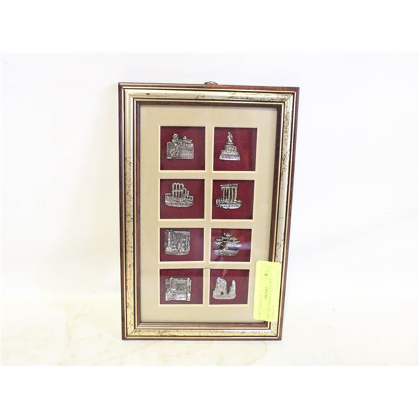 VINTAGE FRAMED BAALBEK SYMBOL'S