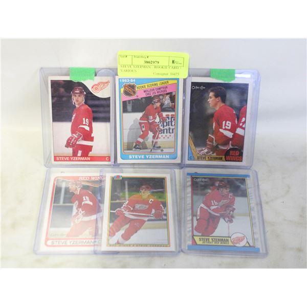 STEVE YZERMAN – ROOKIE CARD + VARIOUS