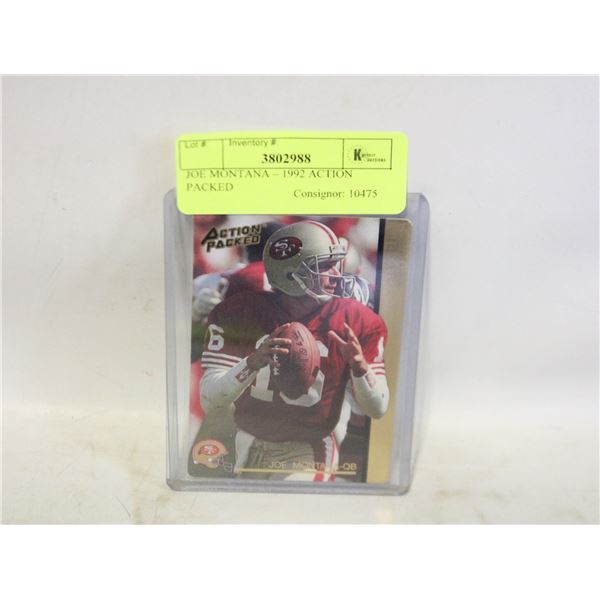JOE MONTANA – 1992 ACTION PACKED