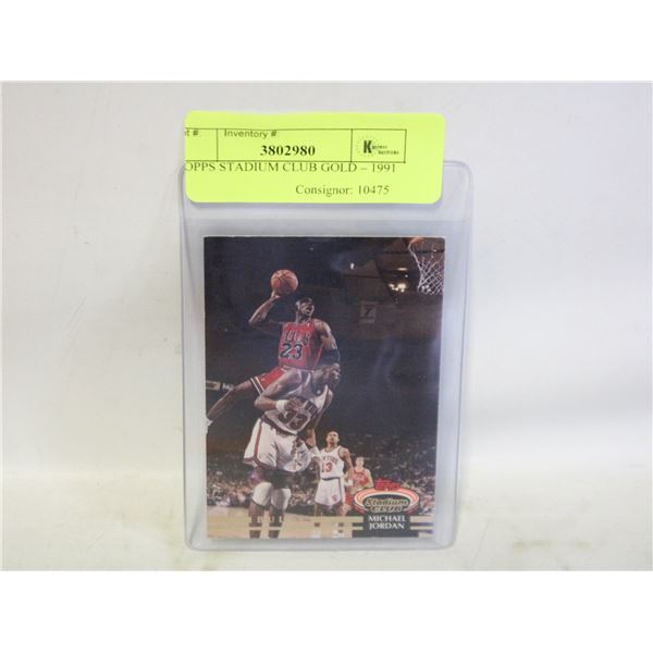 TOPPS STADIUM CLUB GOLD – 1991