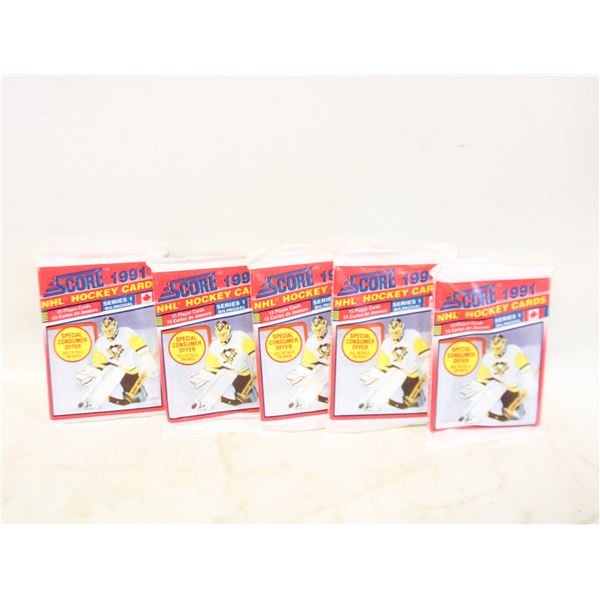 LOT OF ASSORTED SEALED HOCKEY CARDS
