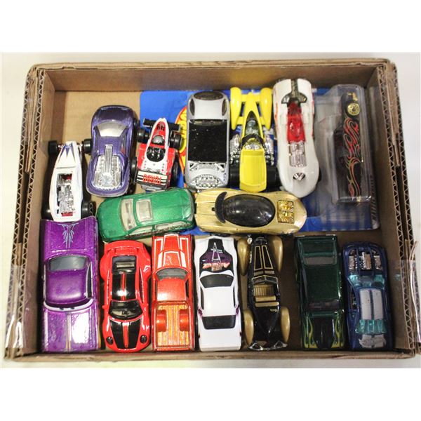 COLLECTION OF DIE CAST HOT WHEEL CARS & MORE