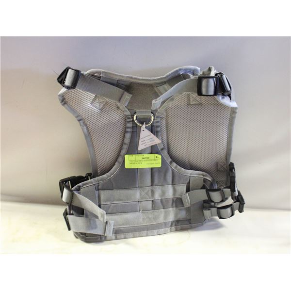 TACTICAL DOG HARNESS GREY MEDIUM NEW