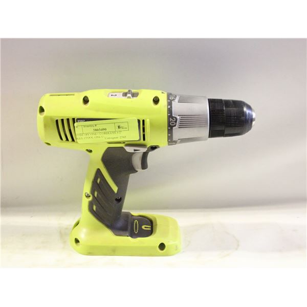 RYOBI 18V ONE+ CORDLESS 1/2" DRILL (TOOL ONLY)