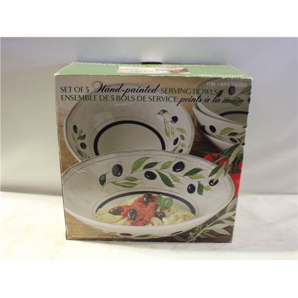 SIGNATURE HAND PAINTED SERVING SET