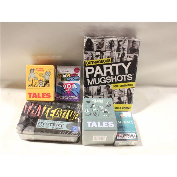 SEALED 7 MINI TRIVIA GAMES SHOW WHAT