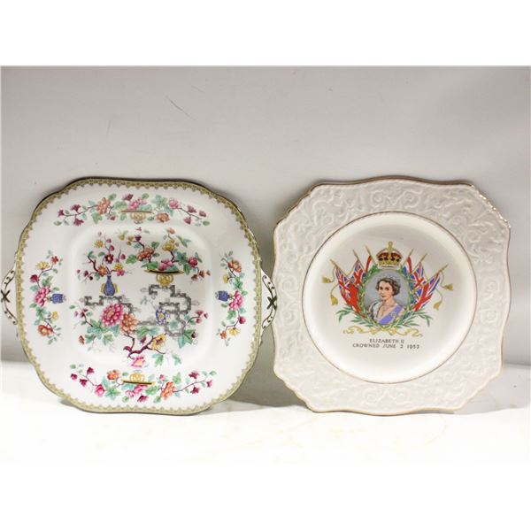 VTG. CAKE PLATE “CHINESE TREE” AYNSLEY & MORE