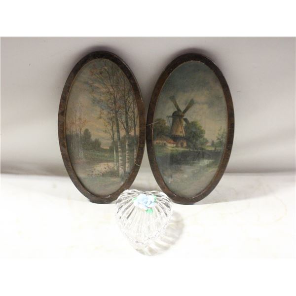 VTG. CHARLOTTE BAJEAUX IN METAL FRAME, CRYSTAL