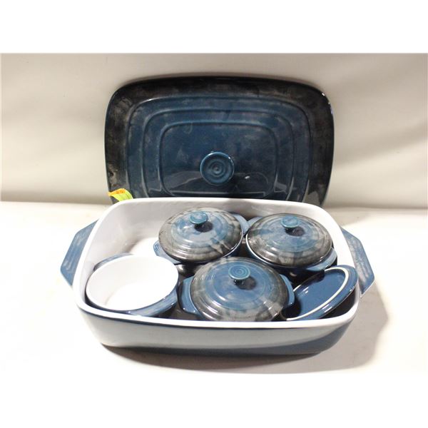 PC CROCK PAN & BOWLS SET W/LIDS