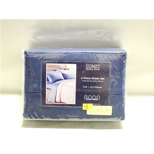 NEW COMFY BAMBOO WORLD 4-PIECE SHEET SET -