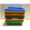 Image 1 : 8 PLASTIC COLORED TOY BOXES