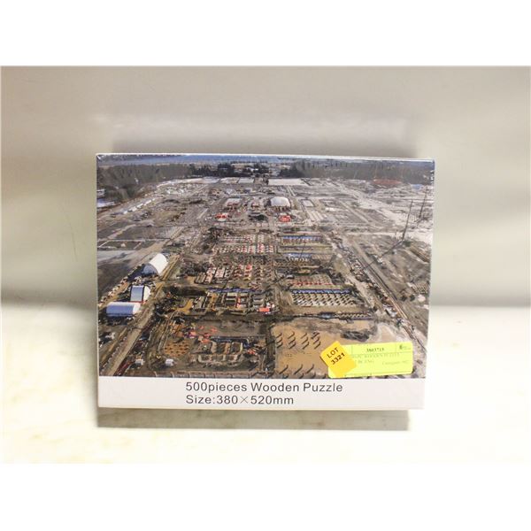 NEW 500-PC WOODEN PUZZLE KITIMAT BC LNG