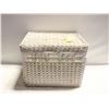 Image 1 : WICKER STORAGE CONTAINER WITH LID,