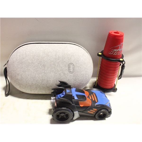 SPEED STACKS CUPS SET, BATMAN TOY CAR +