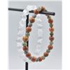 Image 1 : #63-NATURAL WHITE SELENITE/ JADE JADEITE BRACELET