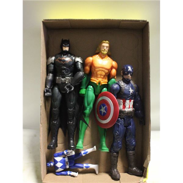 AQUA MAN, CAPTAIN AMERICA, POWER