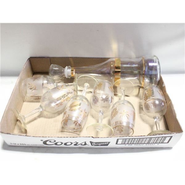 7 MID-CENTURY-MODERN LIBBEY WINE