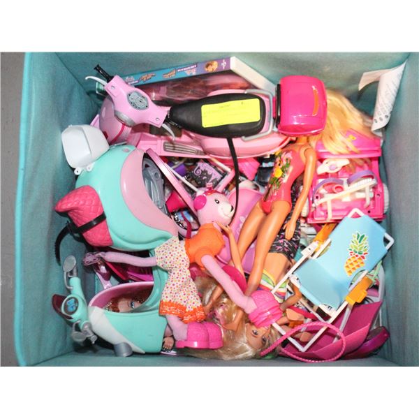 BARBIE DOLLS, SCOOTERS, PETS, JEEP,