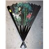Image 1 : VINTAGE LARGE HAND PAINTED ORIENTAL FAN