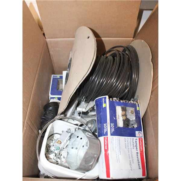 LARGE BAG OF ELECTRICAL SUPPLIES