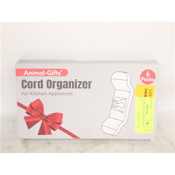 6 PACK CORD ORAGANIZER FOR KITCHEN
