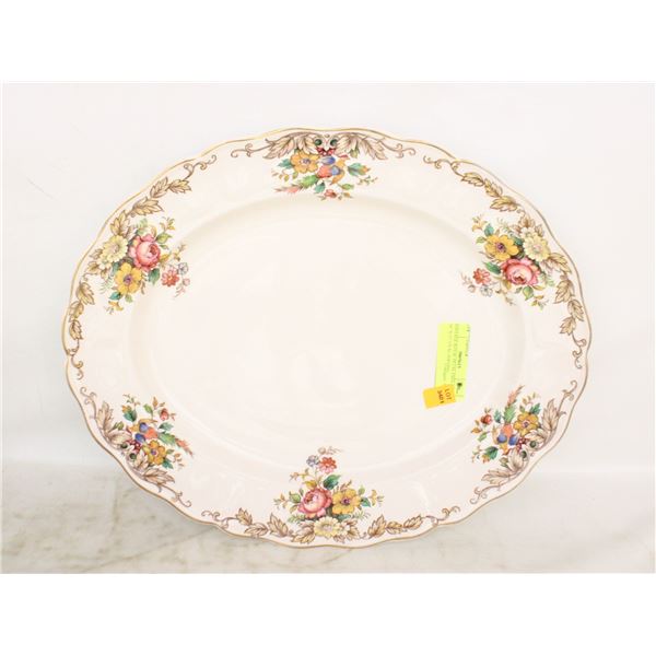 VINTAGE ROYAL PETAL ENGLAND 16" X 12" OVAL SERVING