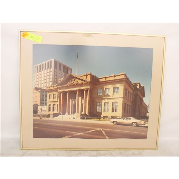 VINTAGE PICTURE EDMONTON LAW COURTS 24"X20"