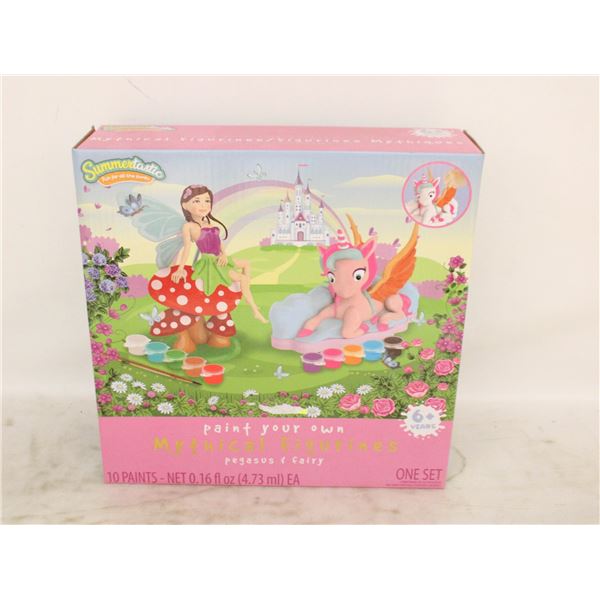 PAINT YOUR OWN MYTHICAL FIGURINES, PEGASUS + FAIRY