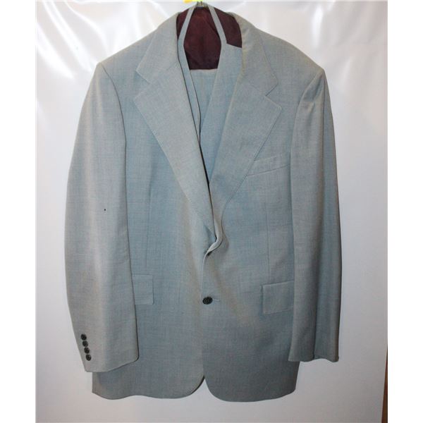3PC BLUE SUIT - LEISHMAN PURE VIRGIN WOOL VINTAGE