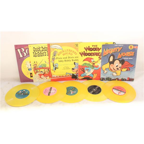 10 KID’S  45 RPM SONG RECORDS.