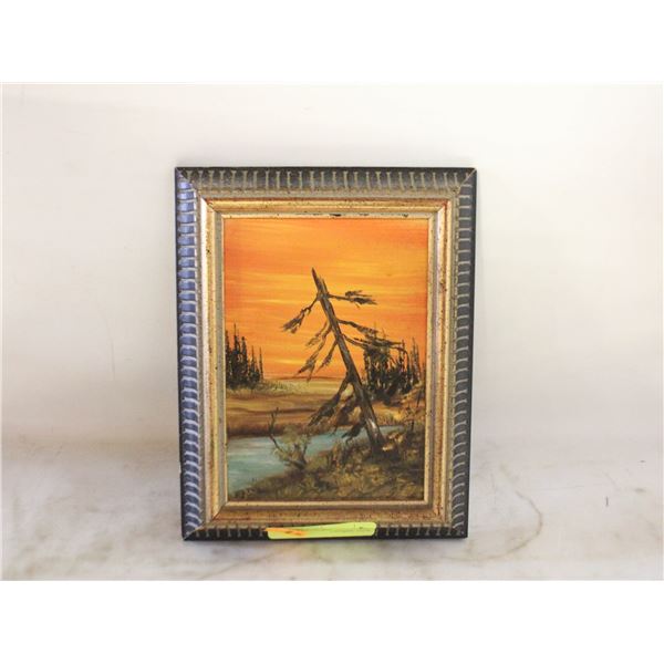 VINTAGE SIGNED OIL PAINTING ARTIST UNKNOWN