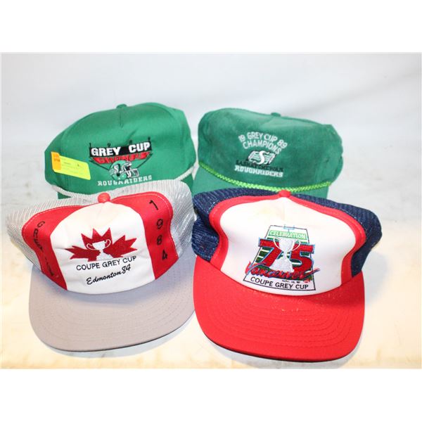VINTAGE GREY CUP HATS ALL TOGETHER-ESTATE