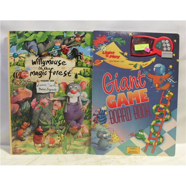 XL WILLMOUSE BOOK & XL GIANT GAME BOARD